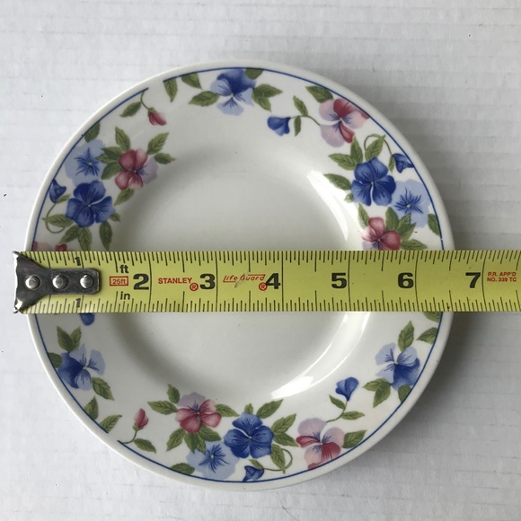 Set Of 4 Sakura Majesticware (Freesia) Saucers/Plates 6.5” - Picture 6 of 6